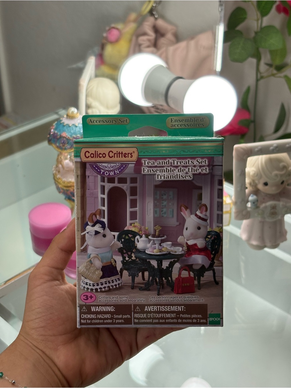 Calico Critters Tea and Treats Set - Pink Accessory Set